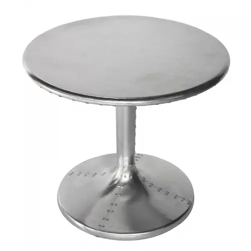 By Kohler  side Table Westley 60x60x55cm airplane / aviator silver (115080)