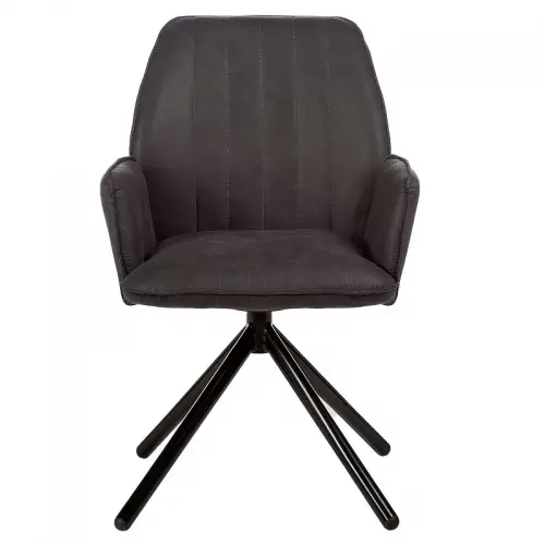 By Kohler  Classen arm dining chair dark grey Preston 100 (115218)