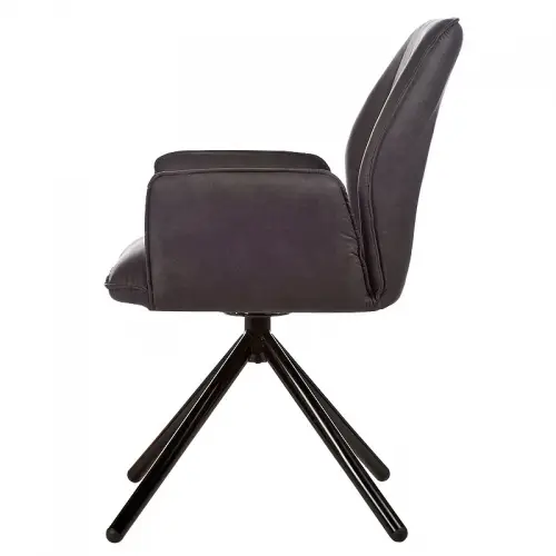 By Kohler  Classen arm dining chair dark grey Preston 100 (115218)
