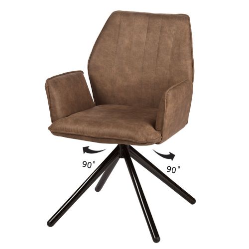 By Kohler  Classen arm dining chair brown Preston 22 (115219)