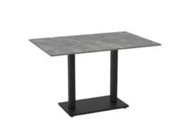  Elora Ceramic Dining Table 120x80cm (Graphite & Black)