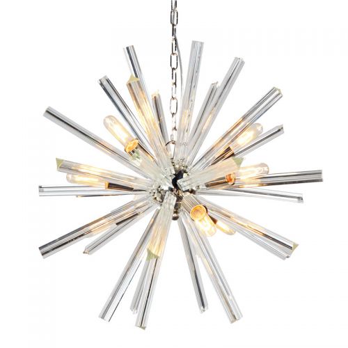  Ceiling Lamp 45x45x42cm Clear Glass