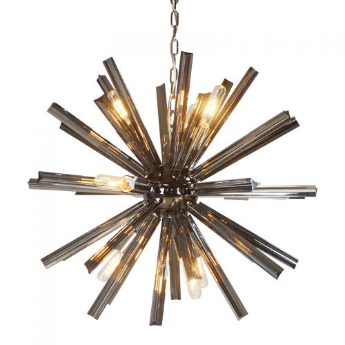  Ceiling Lamp Tori 45x45x42cm Smoke Glass