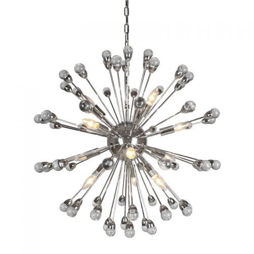  Ceiling Lamp 50x50x60cm Acrylic Ball silver