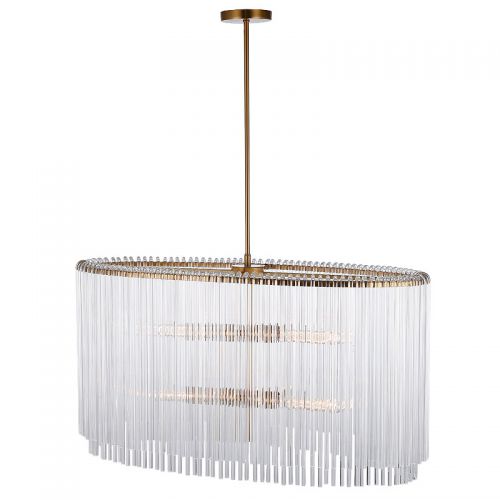 By Kohler  Ceiling Lamp 55x60x45cm Clear Glass gold (115304)