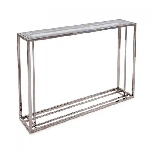 By Kohler  Console Table 114x25x78cm with Clear Glass (115471)