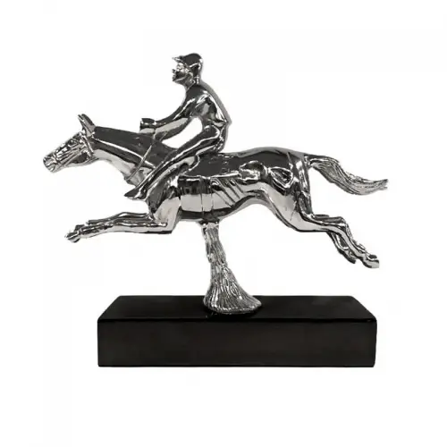  Sculpture The Horse Rider 39x13x33cm