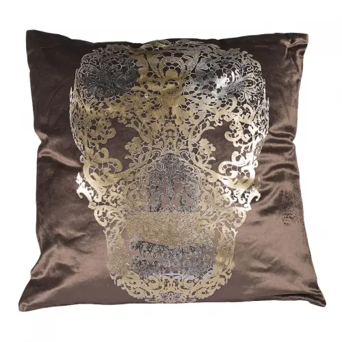 By Kohler  Pillow 50x50x8cm (Ivory Khari Print. Silver/Gold Foil Print) (111405)