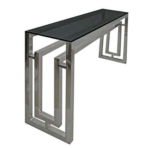 By Kohler  Wall Table Vicente 75x38x150cm With Black Glass (105259)