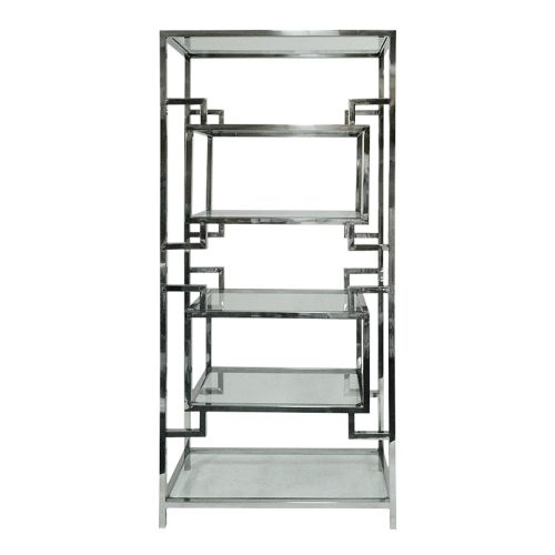  Glass Cabinet Darren SALE  90x45x190cm silver