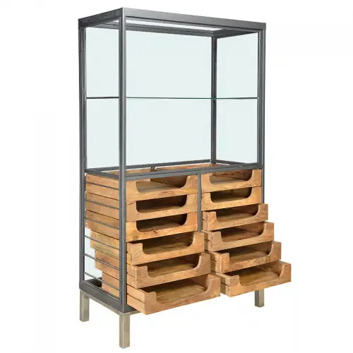 By Kohler  Display Cabinet Orono 98x46x165cm Drawers (109176)