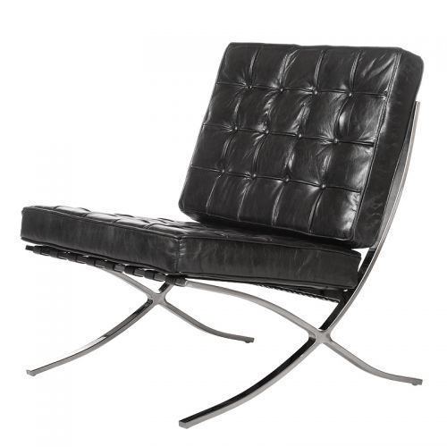 By Kohler  Chair 76x81x89cm Barcelona & Ottoman (102294)