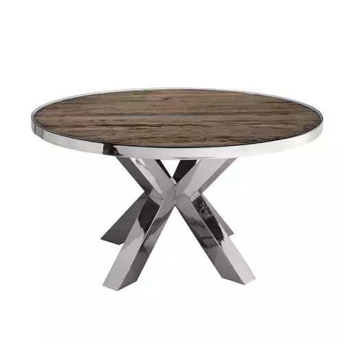  Mariano Dining Table 140x140x76cm with Glass Top