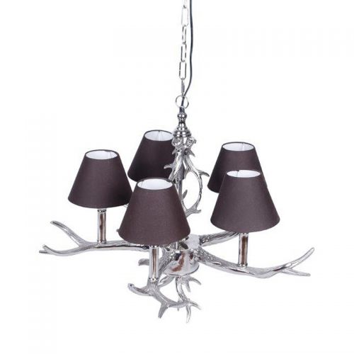  Chandelier 61x61x49cm Incl. Shades silver