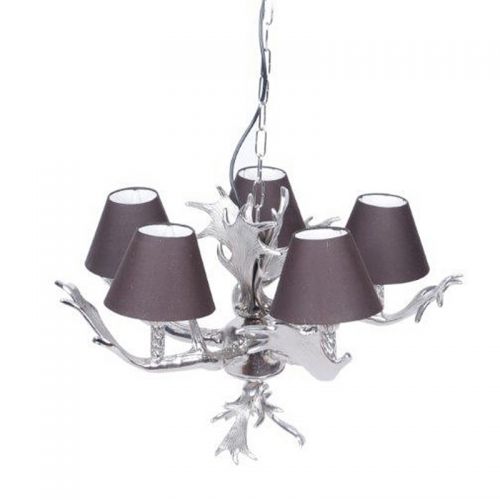  Candelier 59x59x39cm Incl. Shades silver
