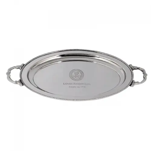 By Kohler  Serving Tray 43x28x2cm Oval silver (110378)