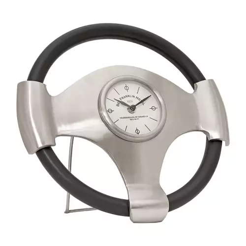 By Kohler  Table Clock Steering Wheel 35x7x35cm Large (112501)