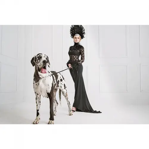 By Kohler  Fashion Young Woman & Big Dog 180x120x2cm (109017)