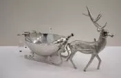 By Kohler  Reindeer with Wine Cooler on Sleigh 82x41x57cm (113191)