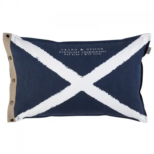  Cushion Nantucket Cross 60x40cm