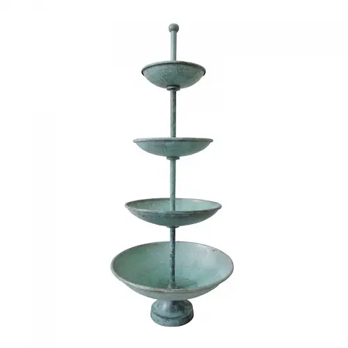 By Kohler  Stand 4-Tier 39x39x93cm (Bowl 39,31,25 & 20cm) turquoise  (112885)