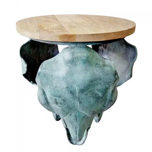 By Kohler  side Table Davion stier frame turquoise  (112870)