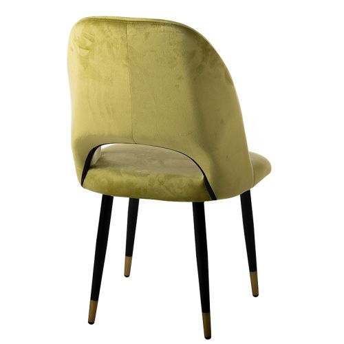 By Kohler  Dining Chair olive green black leg (113474)