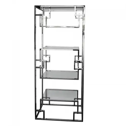 By Kohler  Cabinet Marlton 85x40x200cm silver with clear Glass (109799)
