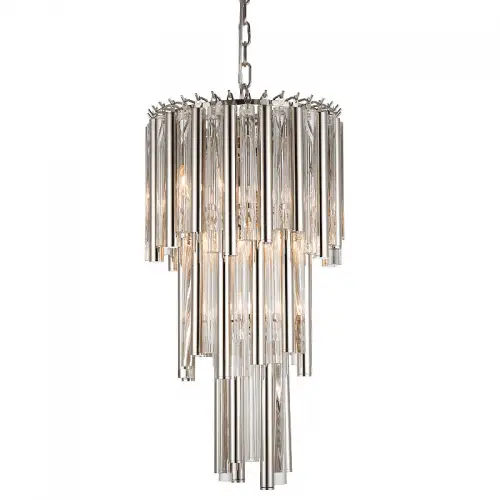 By Kohler  Ceiling Lamp chandelier 35x35x68cm silver glas (111725)
