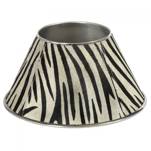  Lampshade 30x30x16cm black and white stripes
