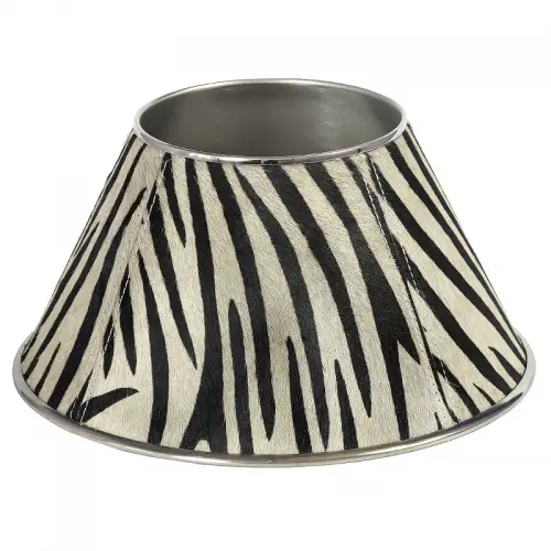 By Kohler  Lampshade 30x30x16cm black and white stripes (102451)