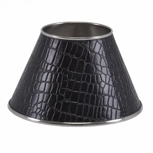 By Kohler  Lampshade 20x20x11cm croco leather black (104999)