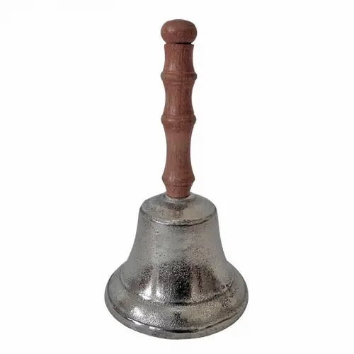  Hand Bell 9x9x18cm With Wood Handle