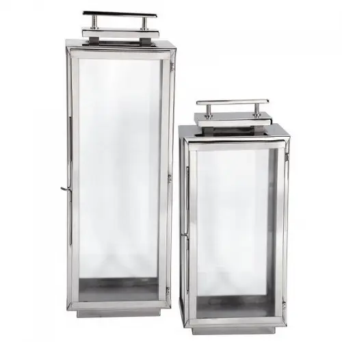 By Kohler  Lantern Small silver with clear glass (114797)