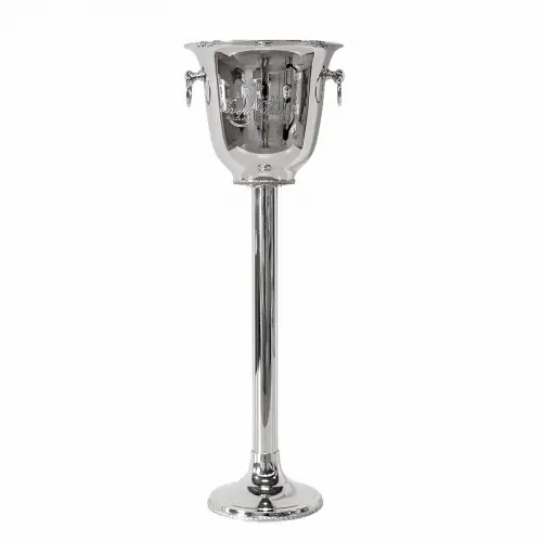 By Kohler  Winecooler On Stand 24x24x68cm silver with handle (104322)