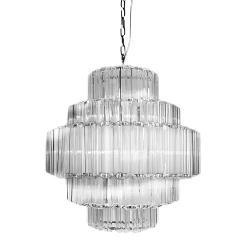  Ceiling Lamp Castelli Small 62x62x83cm Clear Glass