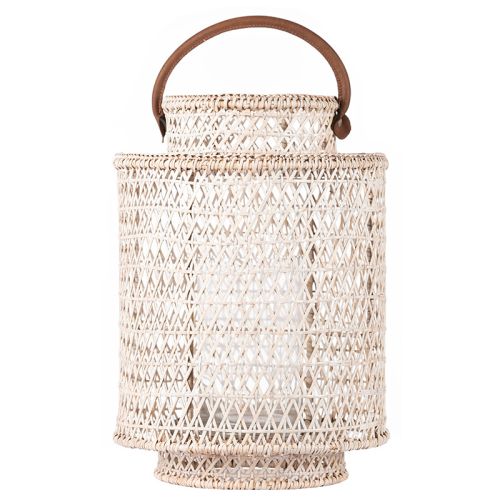  Lantern Allison 31x31x43cm M Whitewash