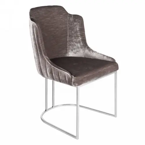 By Kohler  Balance New dining chair arm silver leg  (114468)