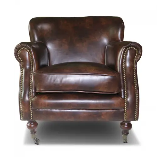 By Kohler  Classic leather Conner 1-Seater dark brown (114812)