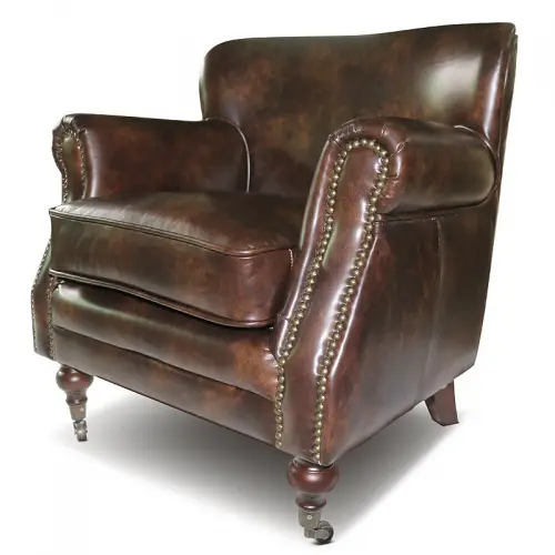 By Kohler  Classic leather Conner 1-Seater dark brown (114812)