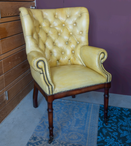 By Kohler  Louis 1-Seater leather classic 1100-S SALE yellow leather (111158)