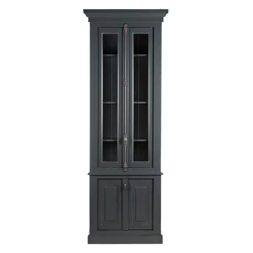  Elias 4 Doors 48x88x245cm Upperpart Glass  Grey Matt Complete