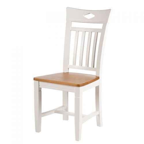 By Kohler  Dijon rural dining chair white and brown (100935)