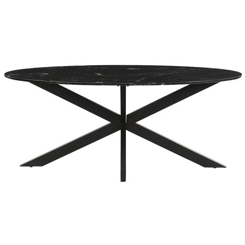 By Kohler  Dining Table Anakin Marble Black Top 180x90x76cm (200280)