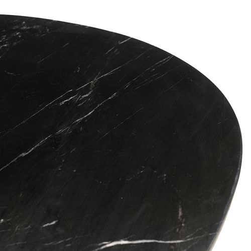 By Kohler  Dining Table Anakin Marble Black Top 180x90x76cm (200280)