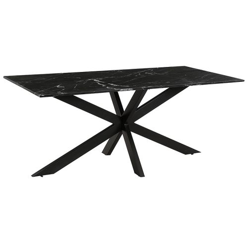  Dining Table Carmelo SALE  Marble Black Top 180x90x76cm