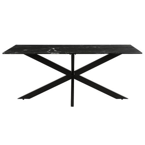 By Kohler  Dining Table Carmelo SALE  Marble Black Top 180x90x76cm (200281)