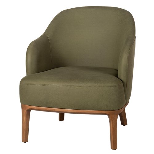 By Kohler  Diana arm chair with armrest and wood legs (200328)