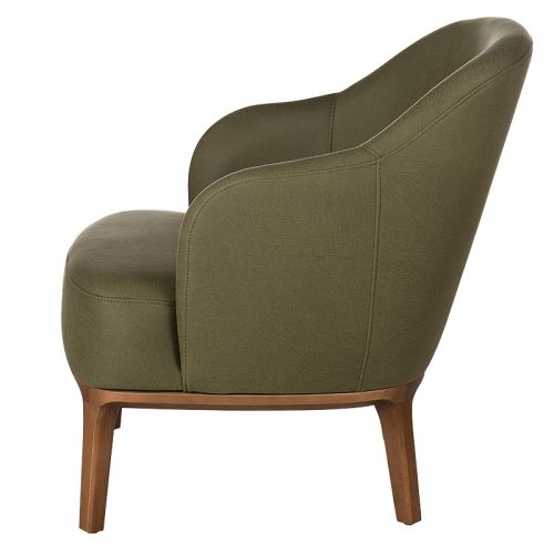 By Kohler  Diana arm chair with armrest and wood legs (200328)