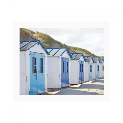  Beach Cabins 80x60x3cm